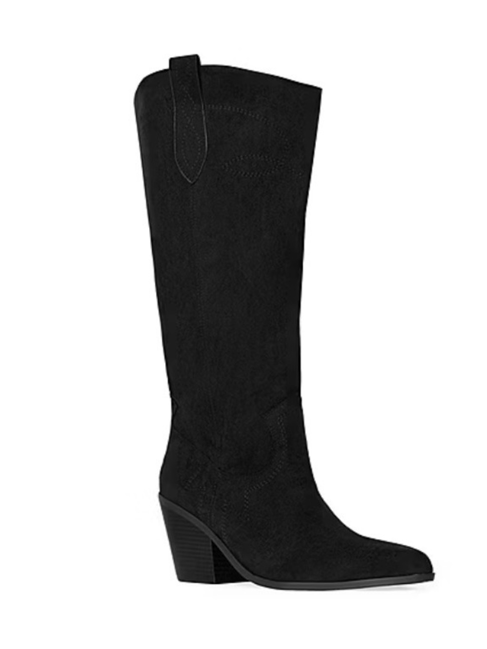 RM Size 6 Rebecca Minkoff Women’s Nicole Suede Stacked Heel Cowboy Boots. New